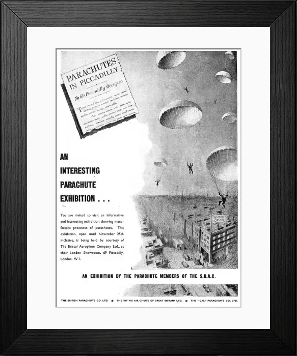 Framed Print : Irvin Parachutes Framed Print : Irvin Parachutes