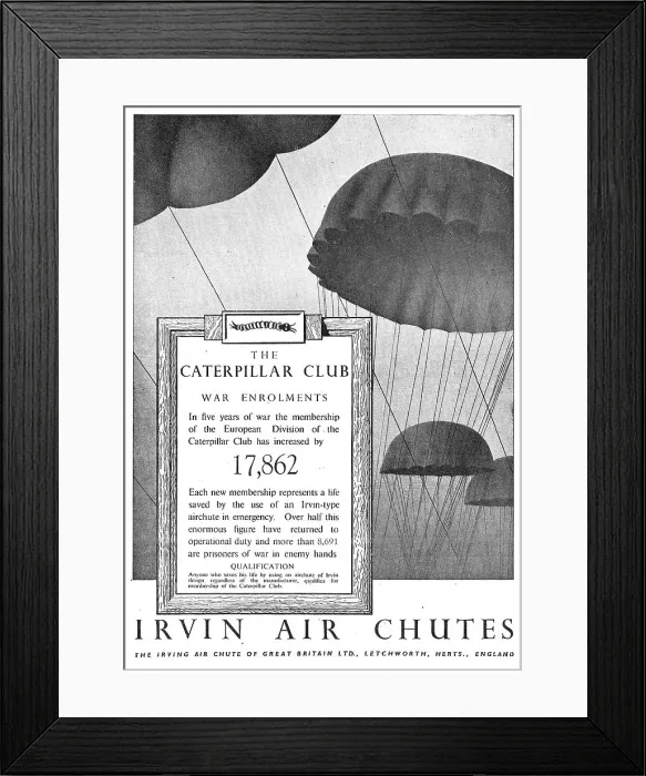 Framed Print : Irvin Parachutes Framed Print : Irvin Parachutes