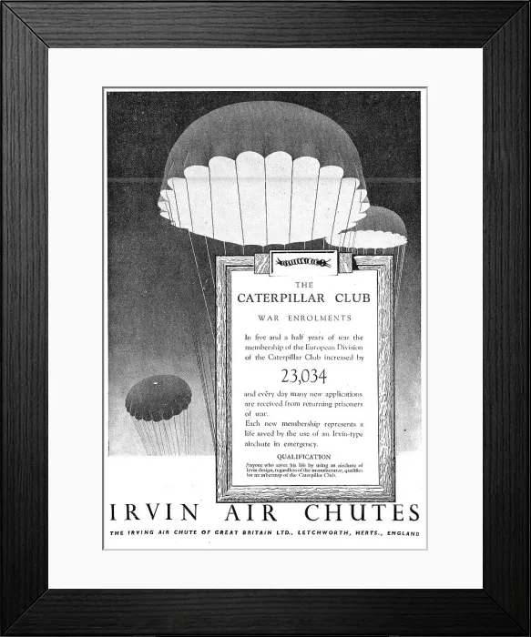 Framed Print : Irvin Parachutes Framed Print : Irvin Parachutes