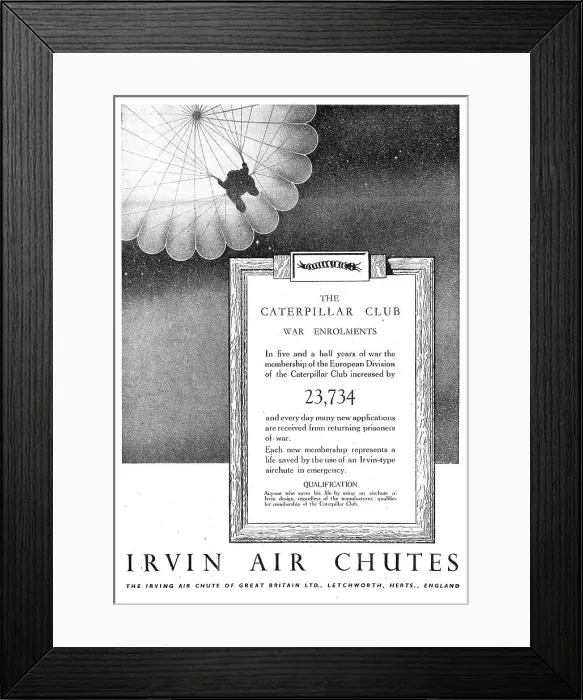 Framed Print : Irvin Parachutes Framed Print : Irvin Parachutes