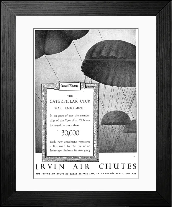 Framed Print : Irvin Parachutes Framed Print : Irvin Parachutes