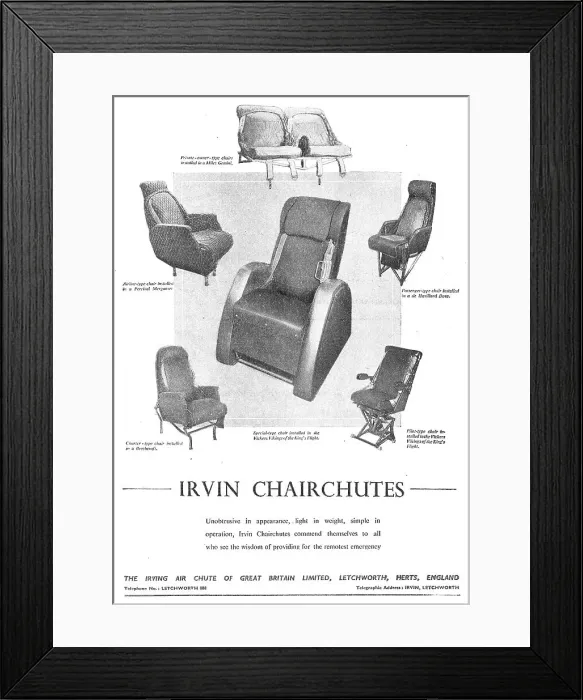 Framed Print : Irving Air Chute - Chairchutes Framed Print : Irving Air Chute - Chairchutes