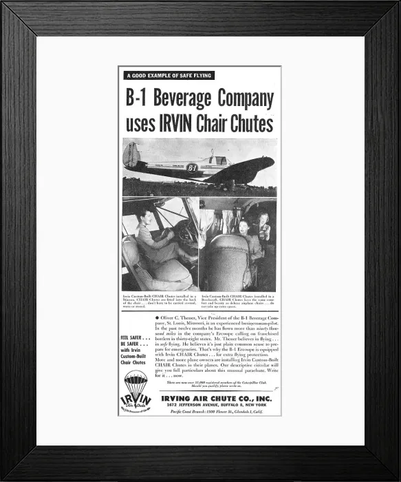 Framed Print : Irvin Chair Parachutes - Irvin Chair Chutes Framed Print : Irvin Chair Parachutes - Irvin Chair Chutes