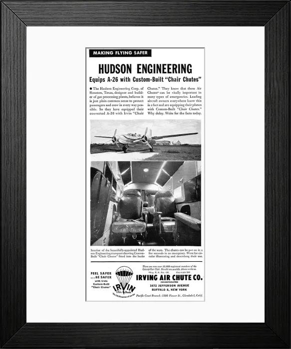 Framed Print : Irvin Chair Chutes Framed Print : Irvin Chair Chutes