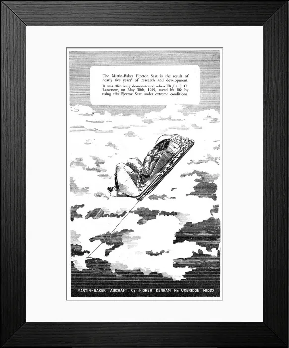 Framed Print : Martin-Baker Ejection Seats - F / O J.O.Lancaster Framed Print : Martin-Baker Ejection Seats - F / O J.O.Lancaster