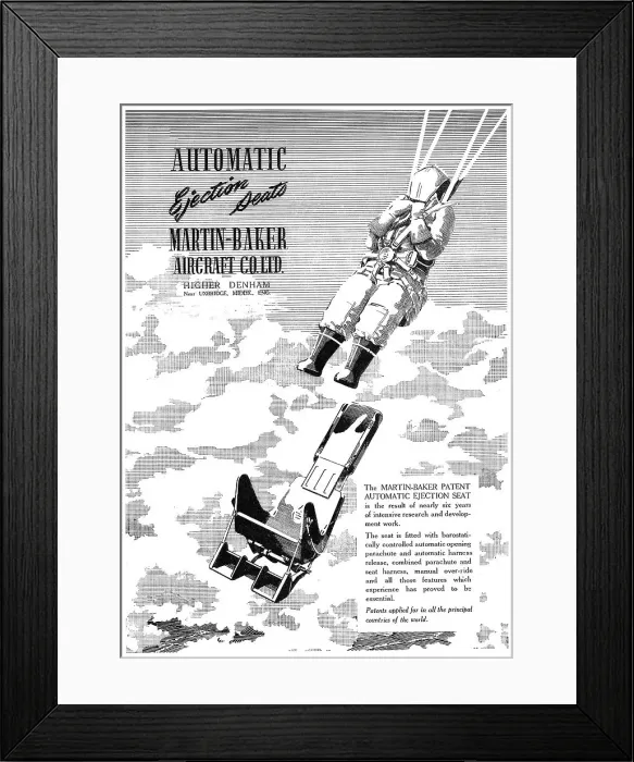 Framed Print : Martin-Baker Ejection Seat Framed Print : Martin-Baker Ejection Seat