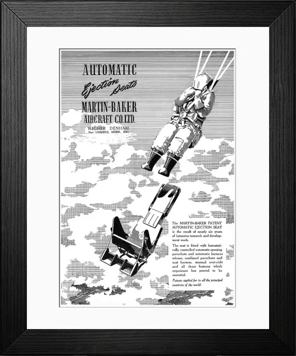 Framed Print : Martin-Baker Ejection Seats Framed Print : Martin-Baker Ejection Seats