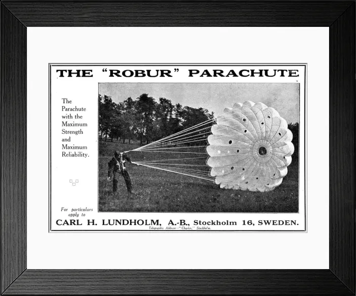Framed Print : Robur Parachutes Framed Print : Robur Parachutes