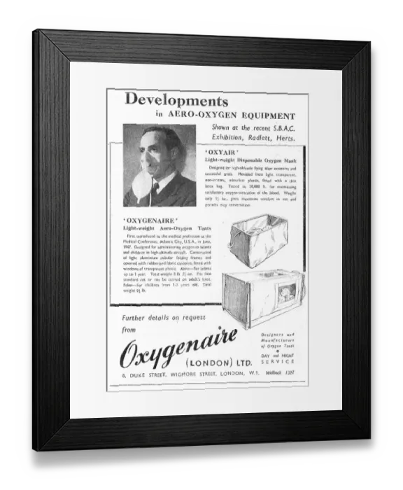 Framed Print : Oxygenaire Lightweight Aero-Oxygen tents Framed Print : Oxygenaire Lightweight Aero-Oxygen tents