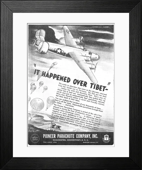 Framed Print : Pioneer Parachutes Framed Print : Pioneer Parachutes