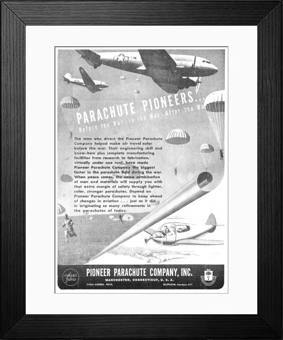 Framed Print : Pioneer Parachutes