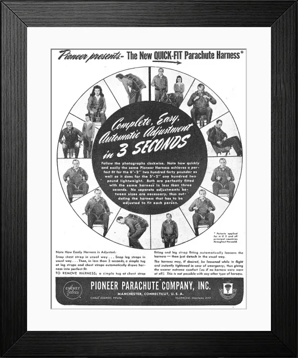 Framed Print : Pioneer Parachutes Framed Print : Pioneer Parachutes