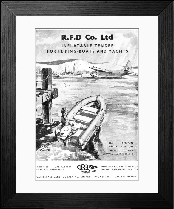 Framed Print : RFD Air-Sea Rescue Equipment Framed Print : RFD Air-Sea Rescue Equipment
