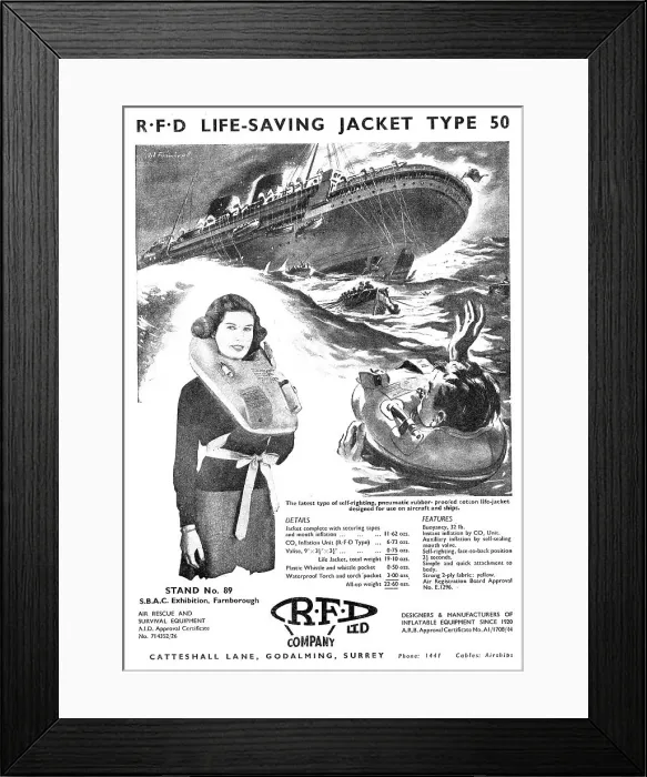 Framed Print : RFD Air-Sea Rescue Equipment Framed Print : RFD Air-Sea Rescue Equipment