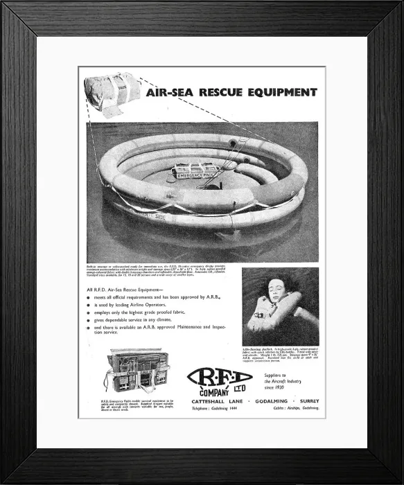 Framed Print : RFD Air-Sea Rescue Equipment Framed Print : RFD Air-Sea Rescue Equipment