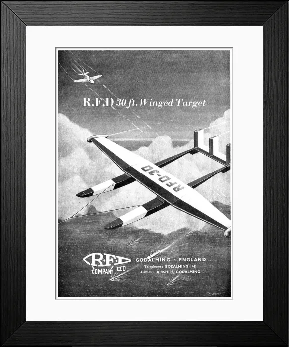Framed Print : RFD 30 ft Winged Target Framed Print : RFD 30 ft Winged Target