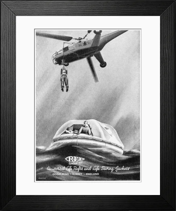 Framed Print : RFD Air-Sea Rescue Equipment Framed Print : RFD Air-Sea Rescue Equipment