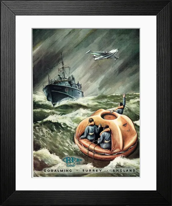 Framed Print : RFD Air-Sea Rescue Equipment Framed Print : RFD Air-Sea Rescue Equipment