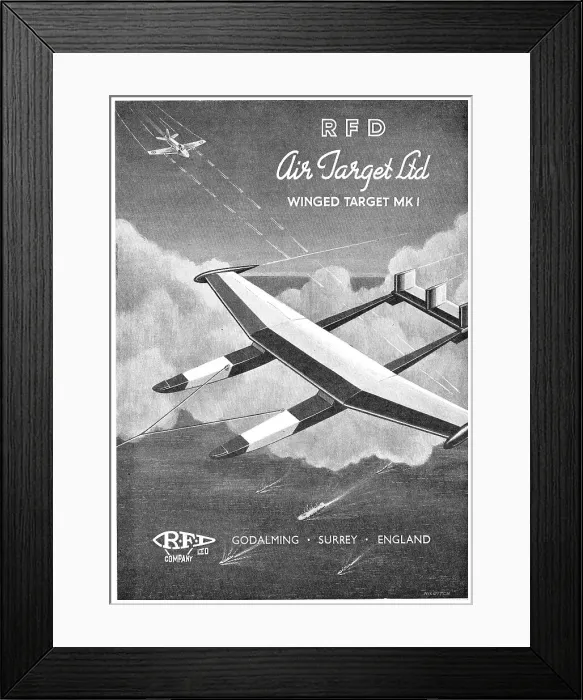 Framed Print : RFD - Air Targets Ltd. - Winged Target Mk1 Framed Print : RFD - Air Targets Ltd. - Winged Target Mk1