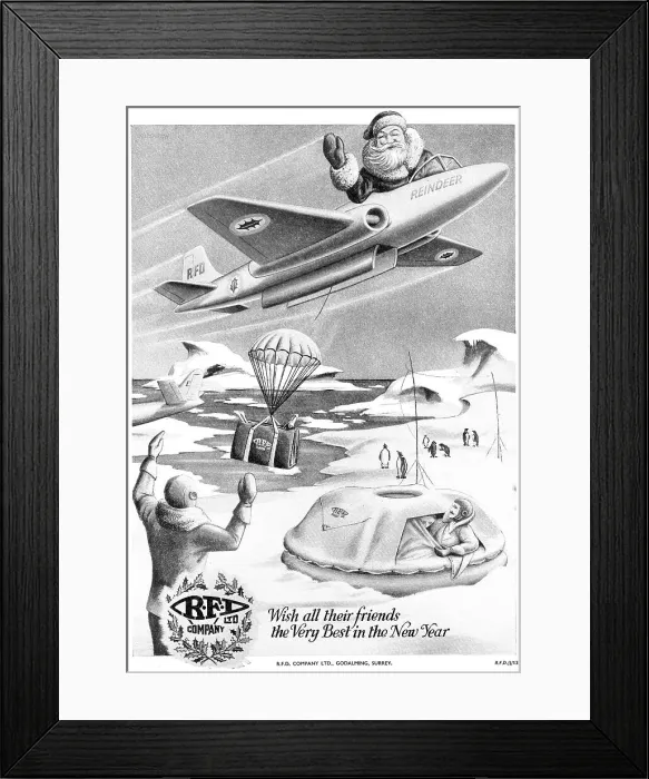 Framed Print : RFD Christmas Greetings 1951 Framed Print : RFD Christmas Greetings 1951