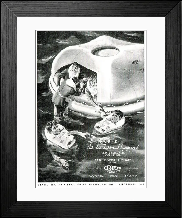 Framed Print : RFD - Universal Liferaft 20 Seat Framed Print : RFD - Universal Liferaft 20 Seat
