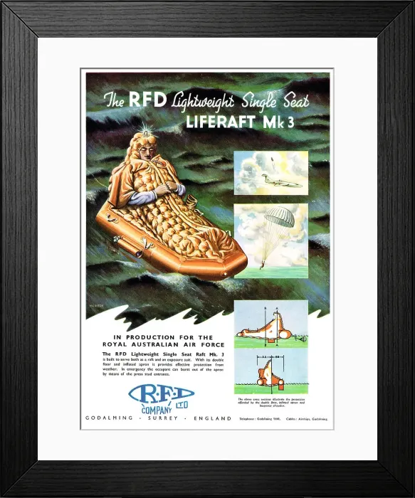 Framed Print : RFD - Liferaft Mk3 Framed Print : RFD - Liferaft Mk3