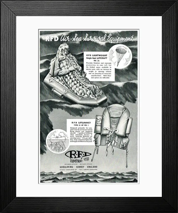 Framed Print : RFD - Type 51 AF Mk1 Life Jacket Framed Print : RFD - Type 51 AF Mk1 Life Jacket