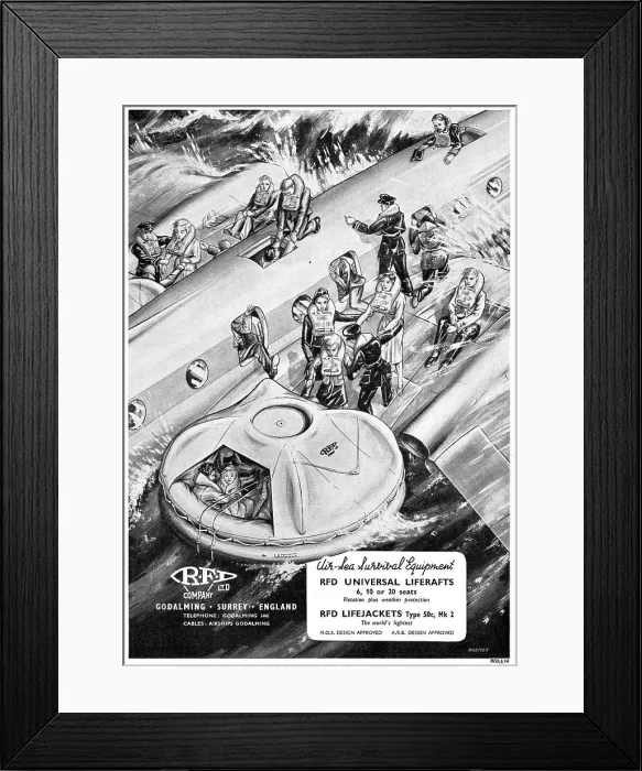 Framed Print : RFD Liferatfs & Lifejackets Type 50c Mk2 Framed Print : RFD Liferatfs & Lifejackets Type 50c Mk2