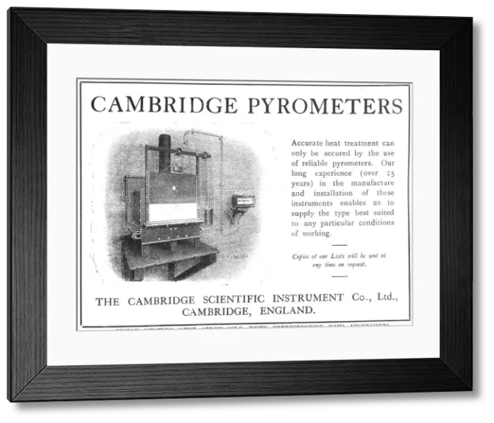 Framed Print : The Cambridge Scientific Instrument Framed Print : The Cambridge Scientific Instrument