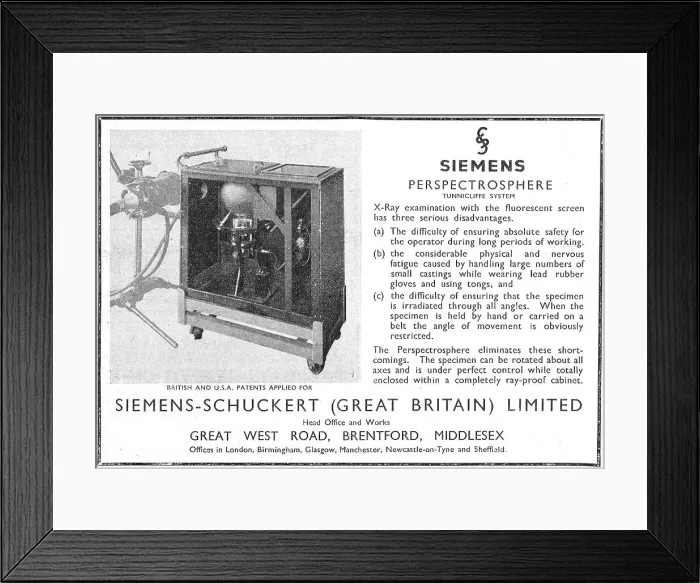 Framed Print : Siemens-Schuckert Radiology Perspectrosphere Framed Print : Siemens-Schuckert Radiology Perspectrosphere