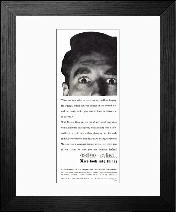 Framed Print : Solus-Schall Industrial Radiography. NDT X-Rays Gamma Rays Framed Print : Solus-Schall Industrial Radiography. NDT X-Rays Gamma Rays