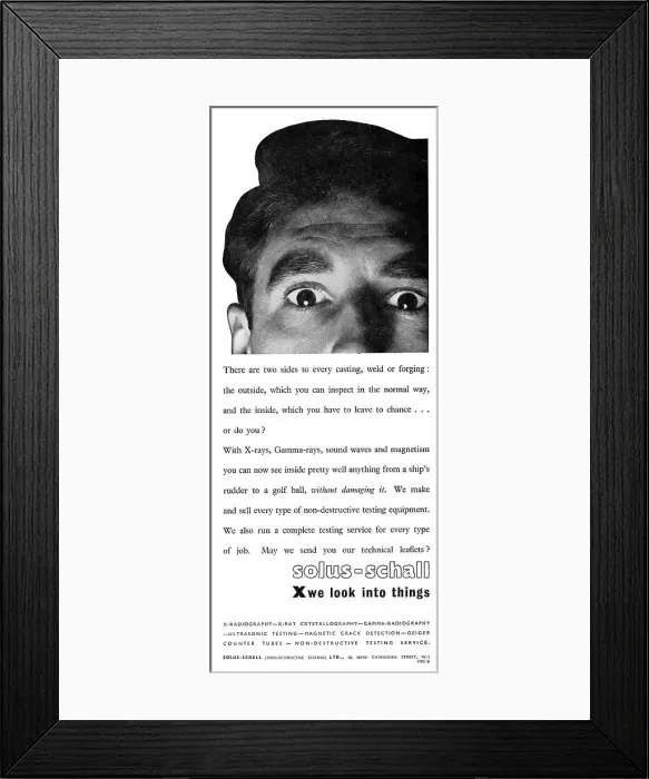 Framed Print : Solus-Schall Industrial Radiography. NDT X-Rays Gamma Rays Framed Print : Solus-Schall Industrial Radiography. NDT X-Rays Gamma Rays