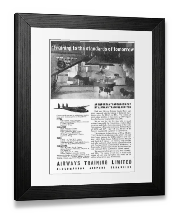 Framed Print : Airways Training Aldermaston Professional Aircrew Courses Framed Print : Airways Training Aldermaston Professional Aircrew Courses