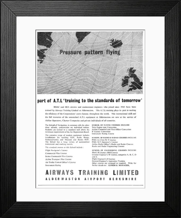 Framed Print : Airways Training Aldermaston Professional Aircrew Courses Framed Print : Airways Training Aldermaston Professional Aircrew Courses
