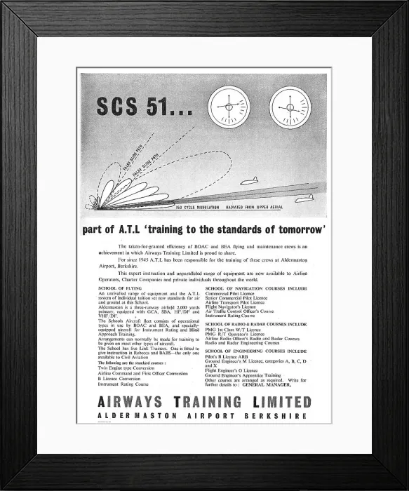 Framed Print : Airways Training Ltd. Aldermaston Airport Berkshire Framed Print : Airways Training Ltd. Aldermaston Airport Berkshire