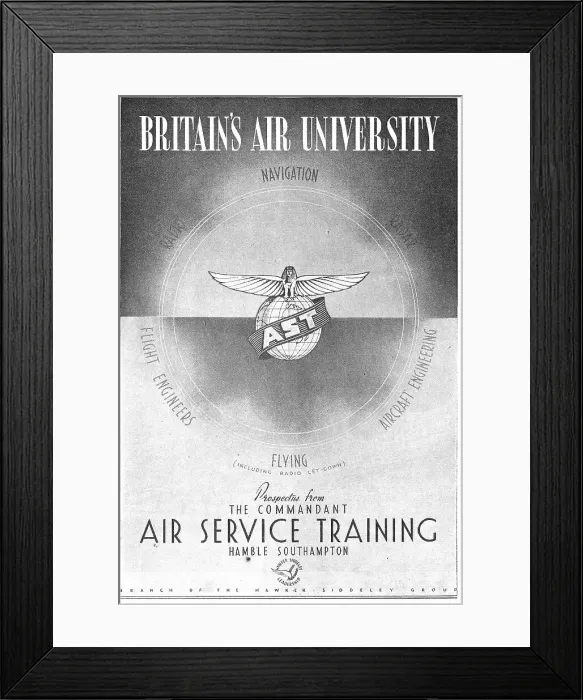 Framed Print : Air Service Training - Flying Training