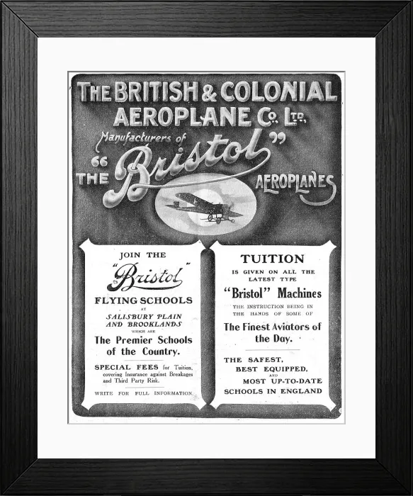 Framed Print : Tuition On Latest Bristol Machines Framed Print : Tuition On Latest Bristol Machines
