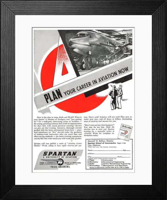 Framed Print : Spartan School Of Aeronautics Framed Print : Spartan School Of Aeronautics