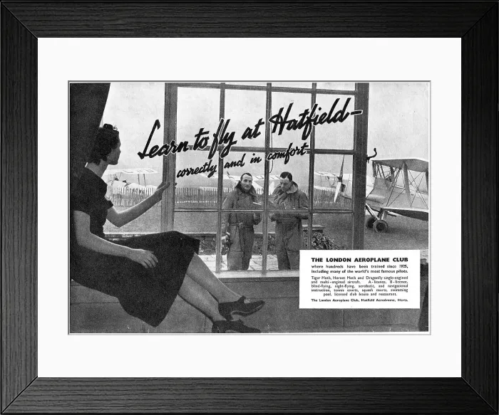 Framed Print : The London Aeroplane Club - Hatfield Framed Print : The London Aeroplane Club - Hatfield