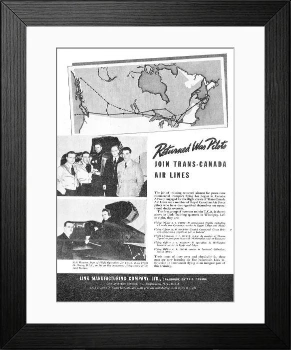 Framed Print : Link Flight Simulators Framed Print : Link Flight Simulators