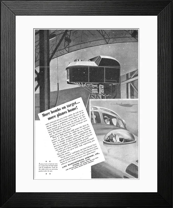 Framed Print : Link Flight Simulators Framed Print : Link Flight Simulators