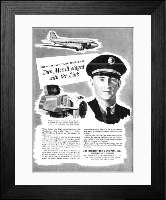 Framed Print : Link Flight Simulators Framed Print : Link Flight Simulators