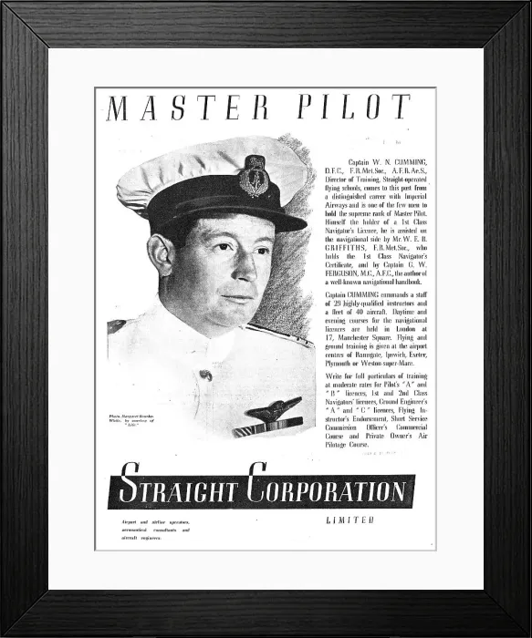 Framed Print : Straight Aviation Flying Training & Correspondence Courses Framed Print : Straight Aviation Flying Training & Correspondence Courses
