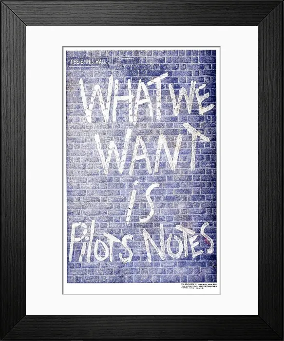Framed Print : Tee Emm Pilots Notes Spoof Ads - Watneys Framed Print : Tee Emm Pilots Notes Spoof Ads - Watneys