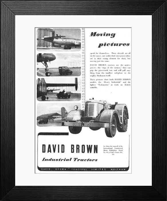 Framed Print : David Brown Airfield Tractors - David Brown Framed Print : David Brown Airfield Tractors - David Brown