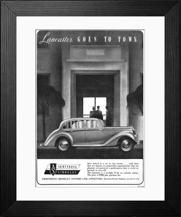 Framed Print : Armstrong Siddeley Lancaster Motor Car 1947 Framed Print : Armstrong Siddeley Lancaster Motor Car 1947