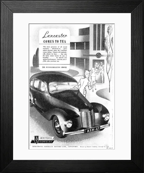 Framed Print : Armstrong Siddeley Lancaster Motor Car 1947 Framed Print : Armstrong Siddeley Lancaster Motor Car 1947