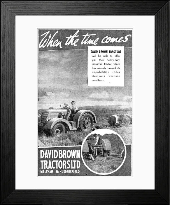 Framed Print : David Brown Tractors 1942 Advert Framed Print : David Brown Tractors 1942 Advert