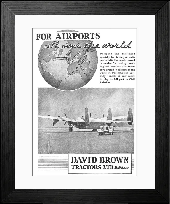 Framed Print : David Brown Heavy Duty Airfield Tractors - David Brown Tugs Framed Print : David Brown Heavy Duty Airfield Tractors - David Brown Tugs