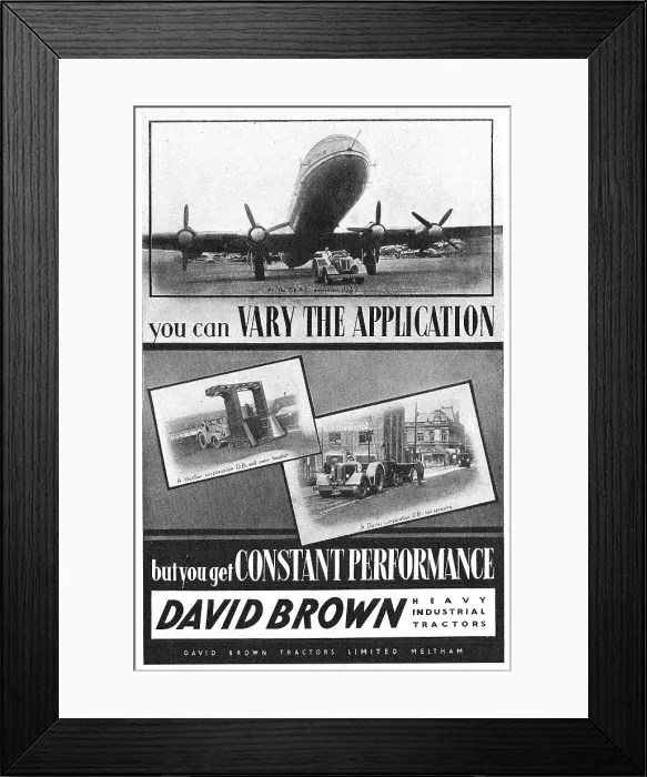 Framed Print : David Brown Tractors Ltd. Date: 1948 Framed Print : David Brown Tractors Ltd. Date: 1948